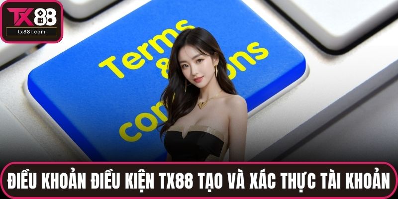 Điều khoản điều kiện TX88 tạo và xác thực tài khoản